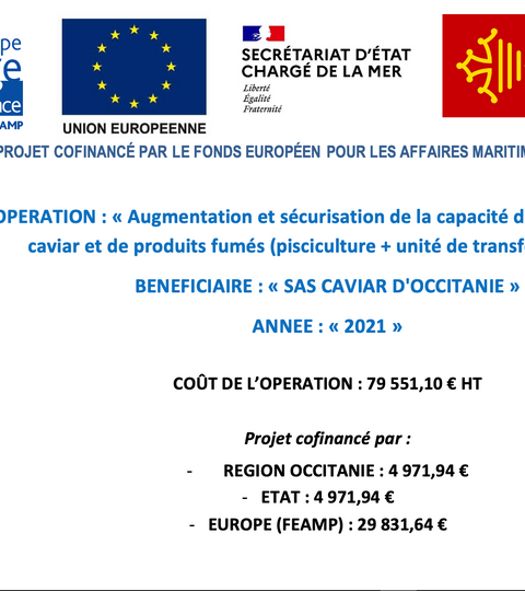 Remerciements : L'EUROPE s'engage en FRANCE avec le FEAMP