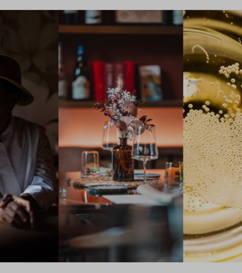 Un menu imaginé par Georgiana Viou autour de Caviar Castillonne au restaurant ROUGE le 25 octobre 2023